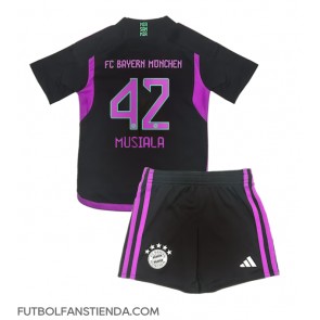 Bayern Munich Jamal Musiala #42 Segunda Equipación Niños 2023-24 Manga Corta (+ Pantalones cortos)